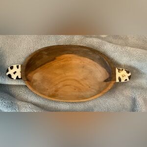 Kenyan Olive Wood Bowl with Handles